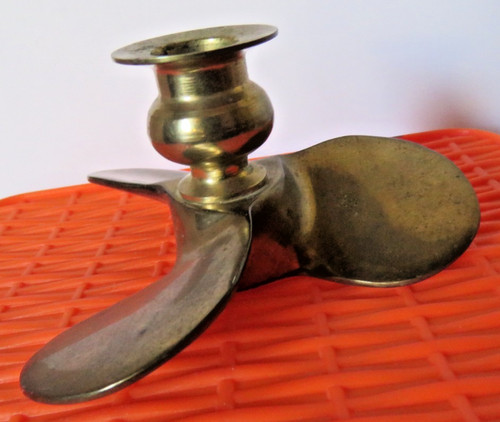 Handcrafted solid brass boat - brass,